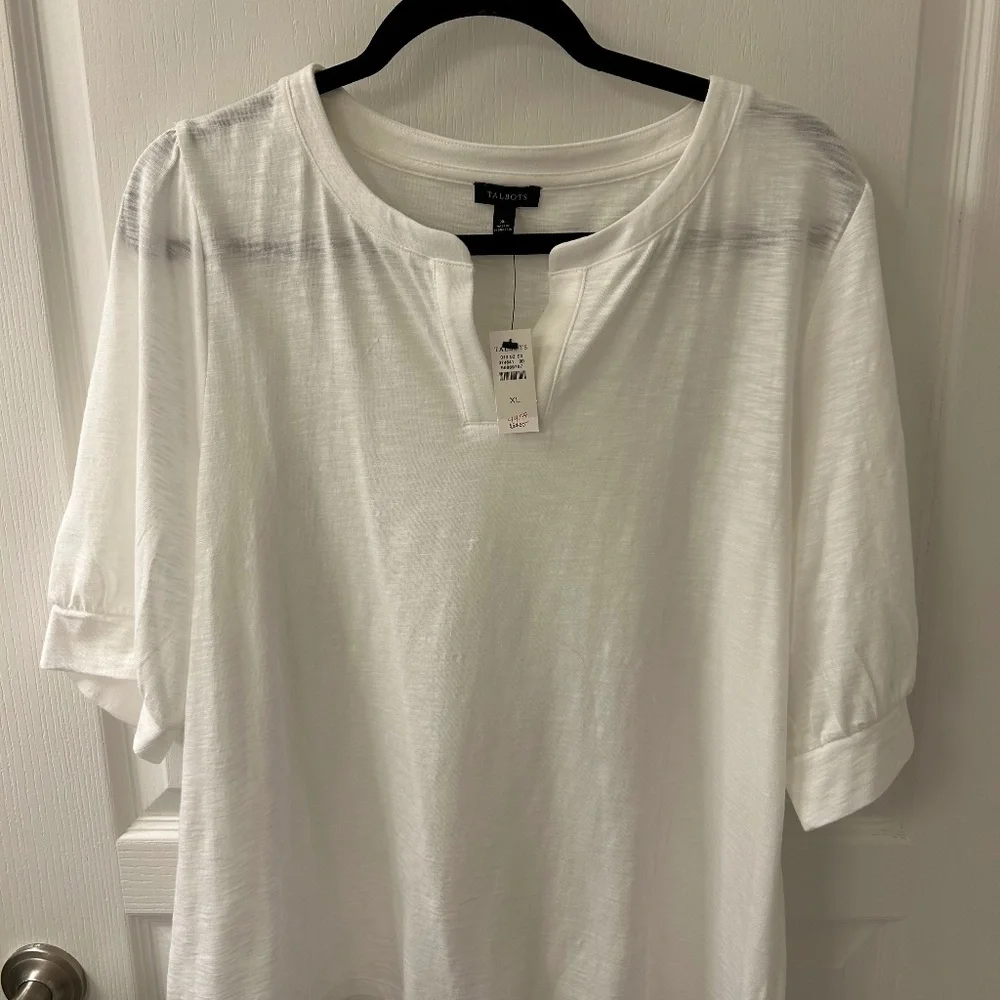Talbots XL white top - Picture 1 of 4